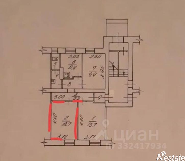 Комната ул Ботаническая, 34,  д. 34