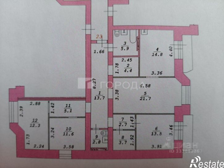 4-комн квартира ул Серафимовича, 24/1,  д. 24/1