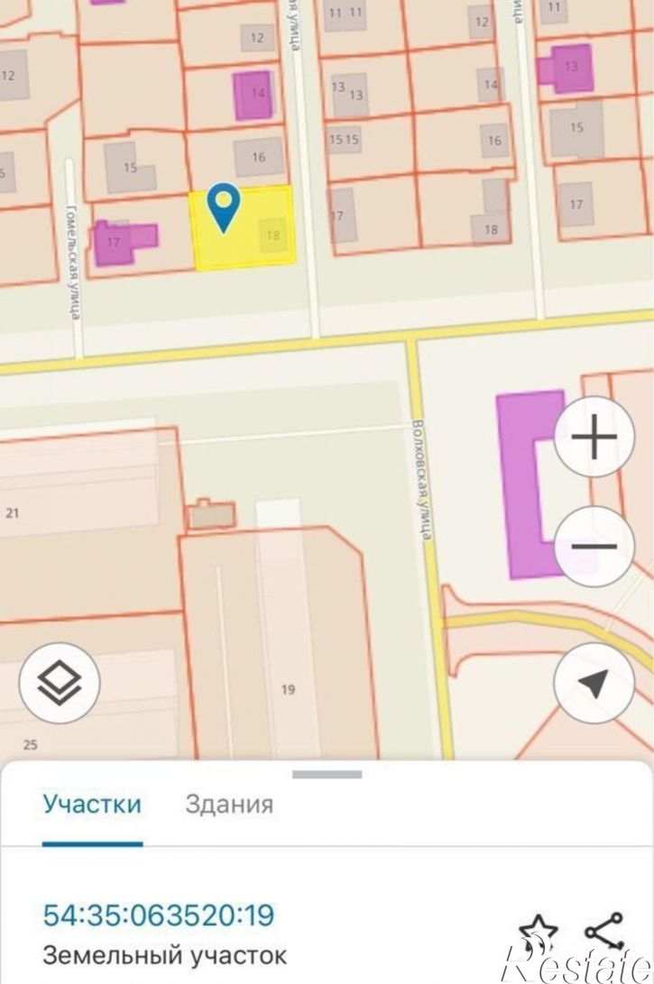 Земельный участок ул Волховская, 18,  д. 18