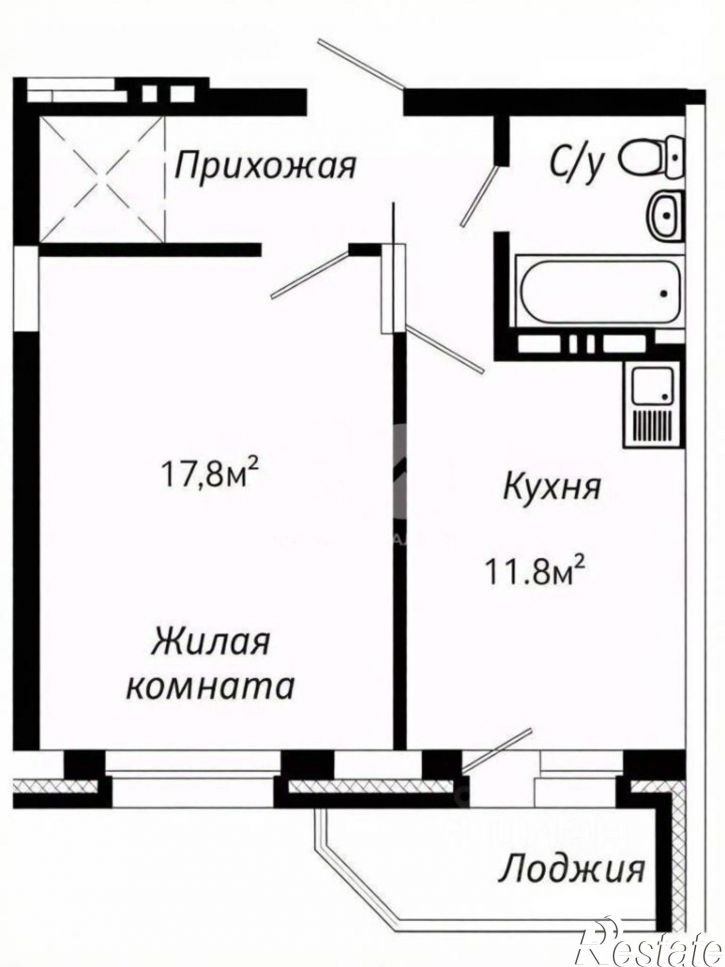 1-комн квартира ул Красносельская, 6А,  д. 6А
