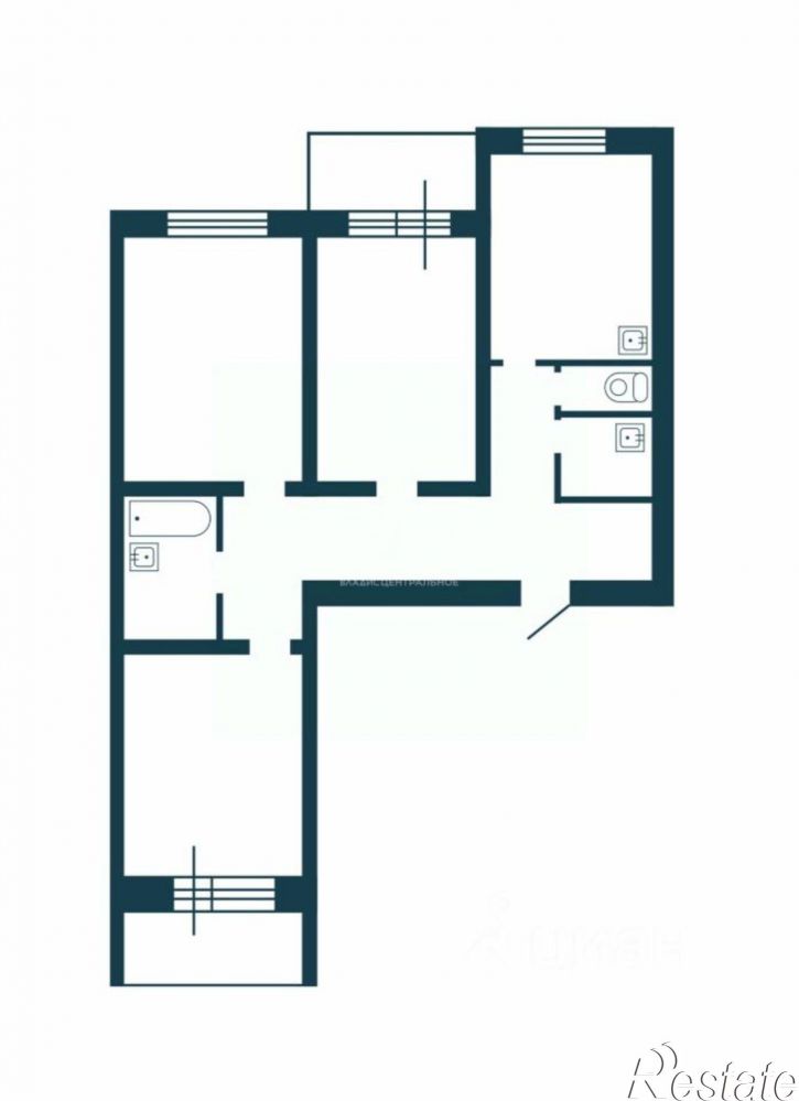 3-комн квартира ул Титова, 232/1,  д. 232/1