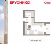 1-комн, 29 кв м, этаж 11/25 ул Есенина, 9/2