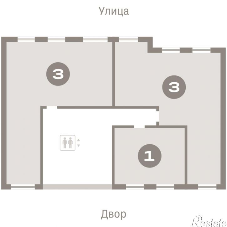 3-комн квартира в новом доме Центральная улица, 10