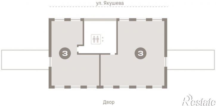 3-комн квартира в новом доме Зыряновская улица, 53с