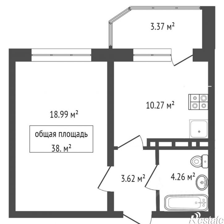 1-комн квартира ул Станиславского, 16/2,  д. 16/2