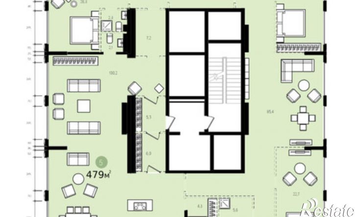 5-комн квартира ул Зыряновская, 27,  д. 27