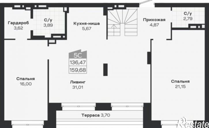 5-комн квартира в новом доме ул Ясный Берег, 27,  д. 27