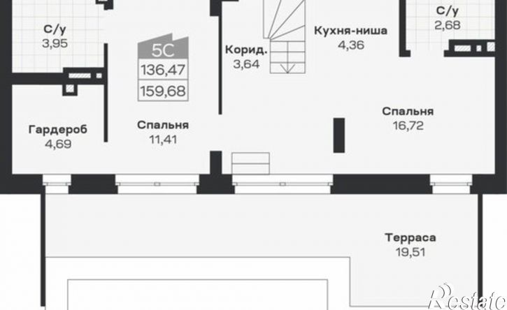 5-комн квартира в новом доме ул Ясный Берег, 27,  д. 27