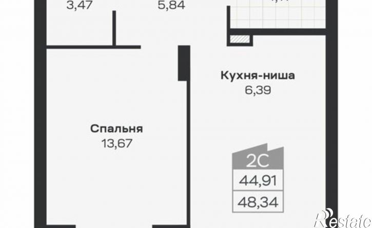2-комн квартира в новом доме ул Ясный Берег, 27,  д. 27