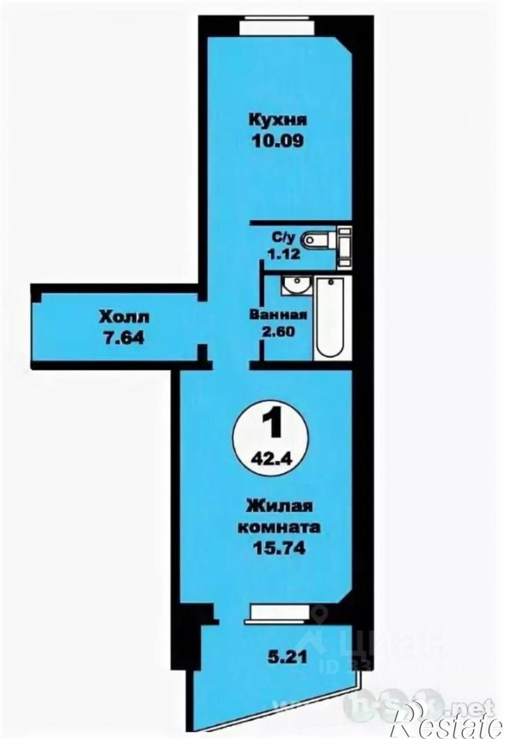 1-комн квартира ул Ключ-Камышенское Плато, 26/1,  д. 26/1