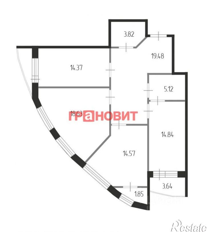 3-комн квартира ул Сибревкома, 9,  д. 9
