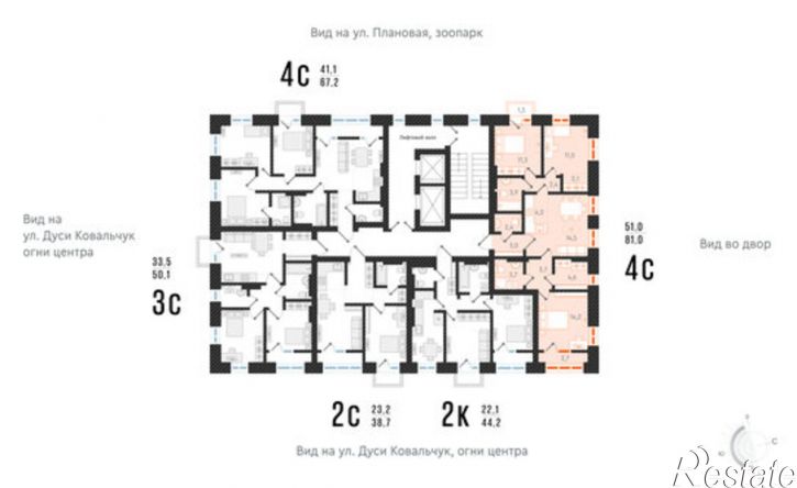 4-комн квартира ул Плановая, 64А,  д. 64А