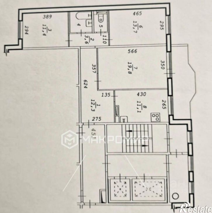 3-комн квартира ул Гребенщикова, 12,  д. 12