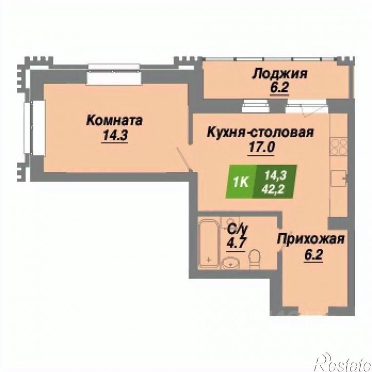1-комн квартира в новом доме ул Войкова, 149,  д. 149