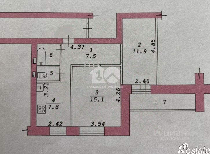 2-комн квартира ул Пешеходная, 5/1,  д. 5/1