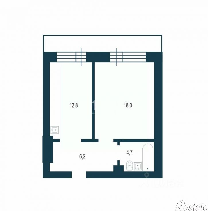 1-комн квартира ул Танковая, 34,  д. 34