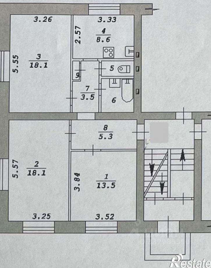 3-комн квартира ул Халтурина, 39/2,  д. 39/2