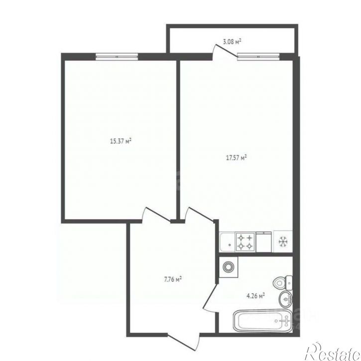 1-комн квартира ул Немировича-Данченко, 16/3,  д. 16/3