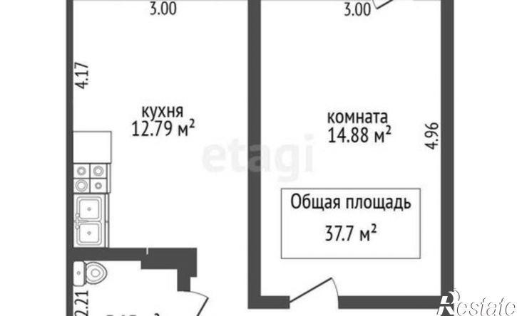 1-комн квартира ул Забалуева, 69,  д. 69