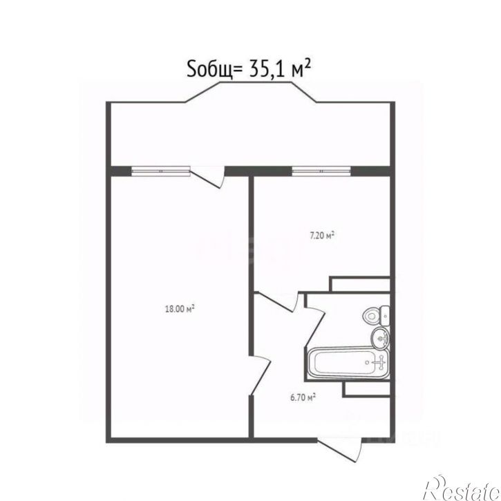 1-комн квартира ул Есенина, 31/1,  д. 31/1