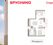 3-комн, 51 кв м, этаж 17/25 ул Есенина, 9/2