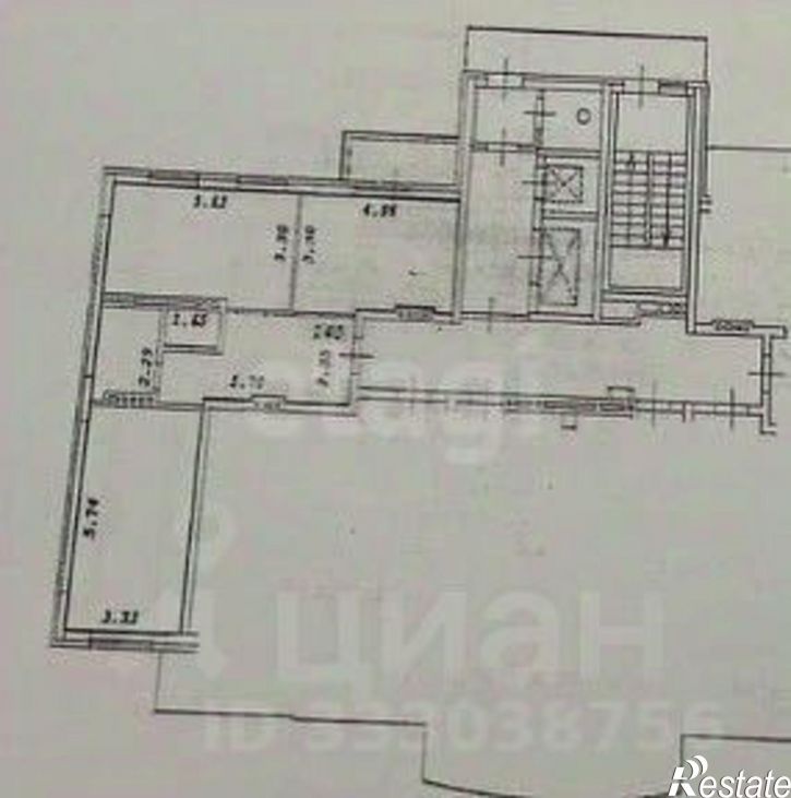 3-комн квартира ул Костычева, 74/1,  д. 74/1