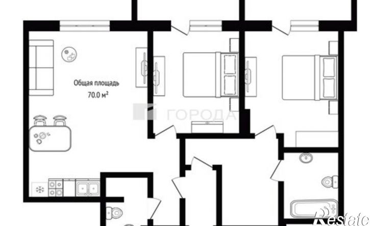 3-комн квартира ул Кошурникова, 25,  д. 25