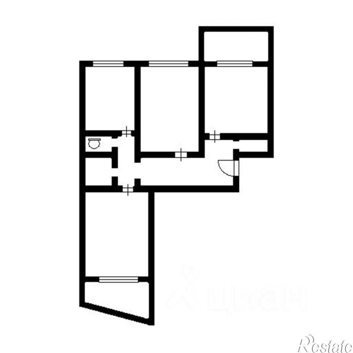 3-комн квартира ул Свечникова, 4/1,  д. 4/1