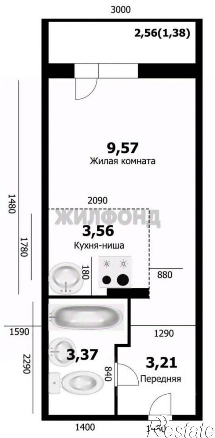 1-комн квартира ул Твардовского, 22/5,  д. 22/5