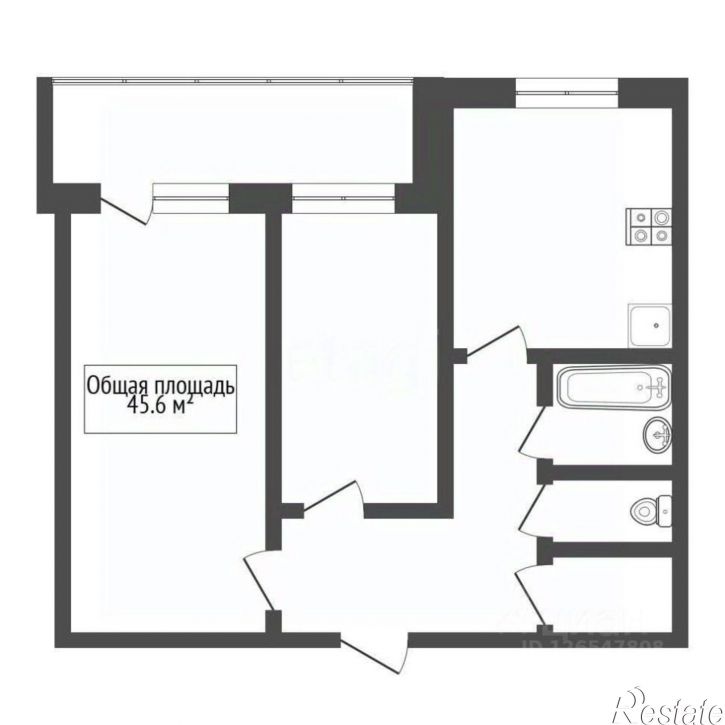 2-комн квартира ул Титова, 250,  д. 250