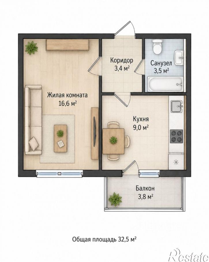 1-комн квартира ул Титова, 238,  д. 238
