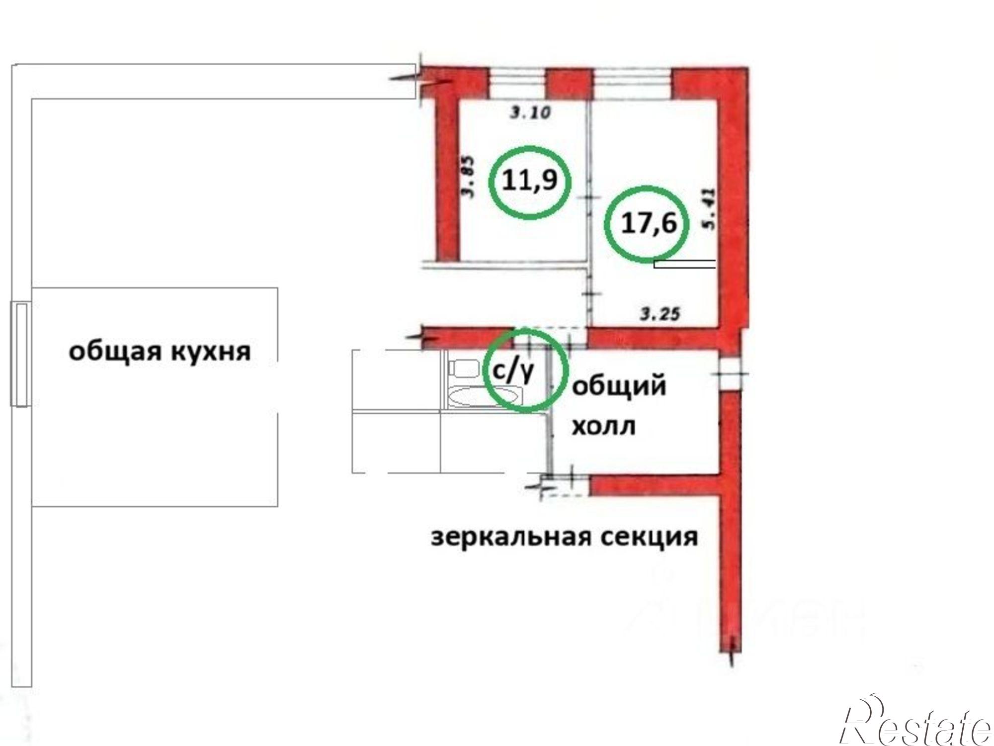 Купить комнату за 2 700 000 рублей на ул Макаренко, 33