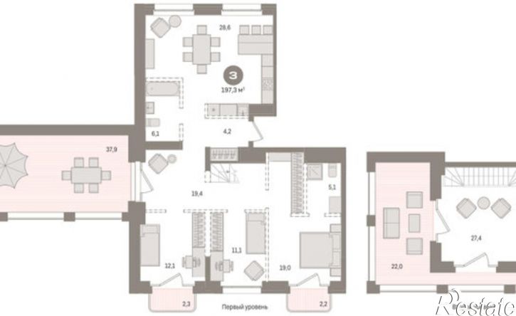 3-комн квартира ул Зыряновская, 19,  д. 19