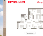 3-комн, 93 кв м, этаж 22/25 ул Есенина, 9/2