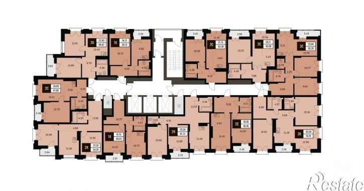 2-комн квартира в новом доме ул Шевченко, 19/1 5,  д. 19/1 5,  к. 5