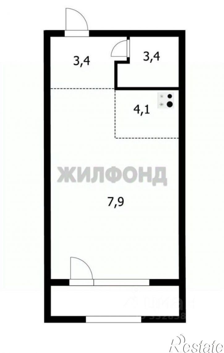 1-комн квартира ул Фадеева, 66/8,  д. 66/8
