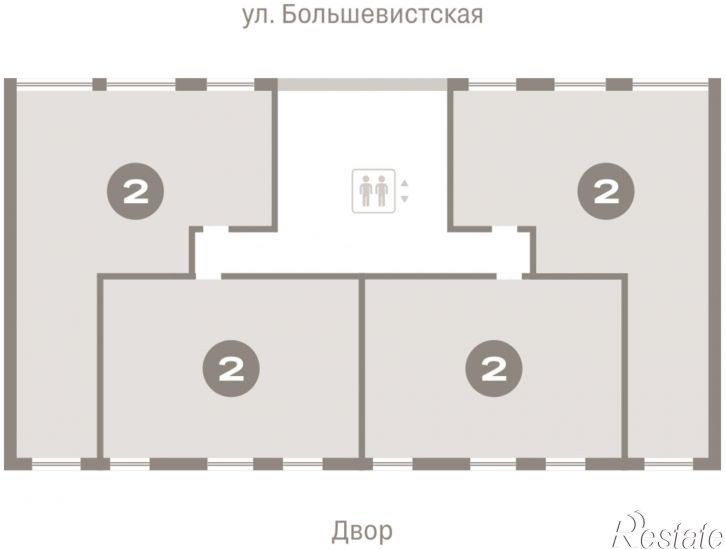 3-комн квартира в новом доме Большевистская, 114