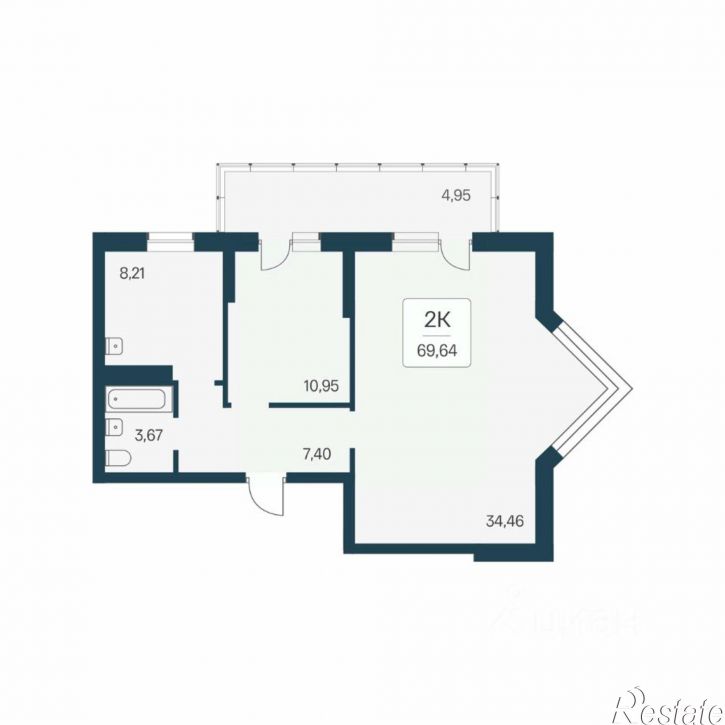 2-комн квартира в новом доме ул Урманова, 1/1,  д. 1/1
