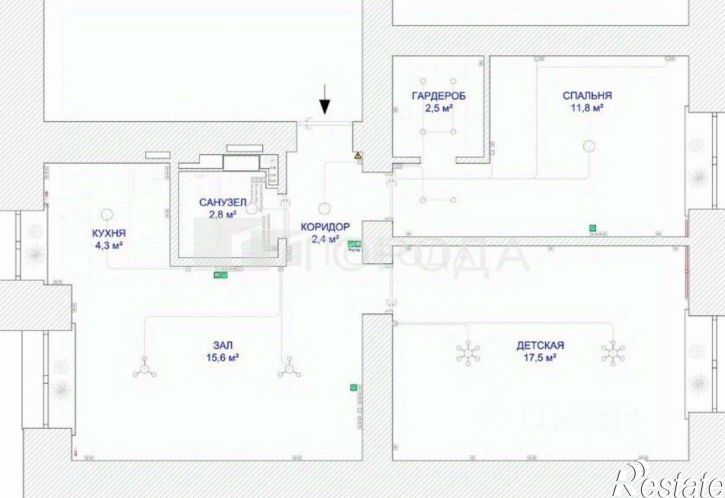 3-комн квартира Красный пр-кт, 33,  д. 33