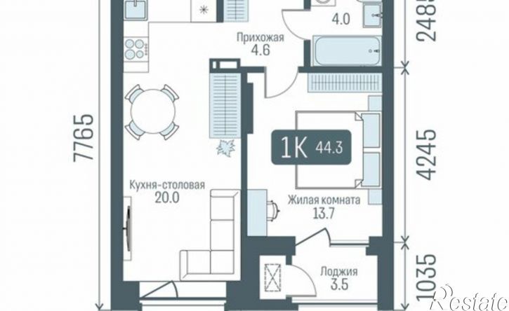 1-комн квартира в новом доме ул Немировича-Данченко, 145а,  д. 145а