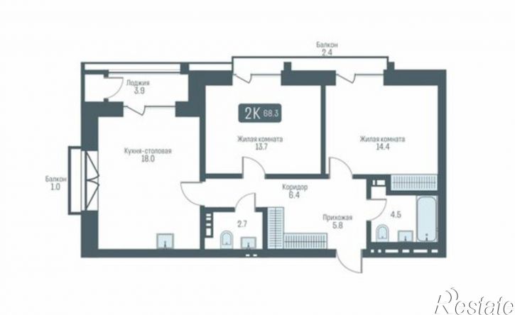 2-комн квартира в новом доме ул Немировича-Данченко, 145а,  д. 145а