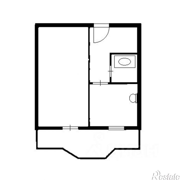 1-комн квартира ул Краузе, 19,  д. 19