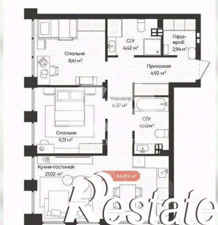 3-комн квартира Ленинградская улица, 340,  д. 340