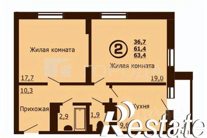 2-комн квартира улица Кирова, 225,  д. 225