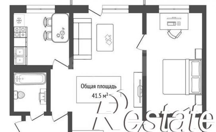 2-комн квартира улица Петухова, 20,  д. 20