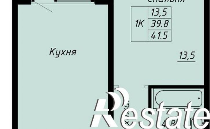 1-комн квартира в новом доме Калининский район