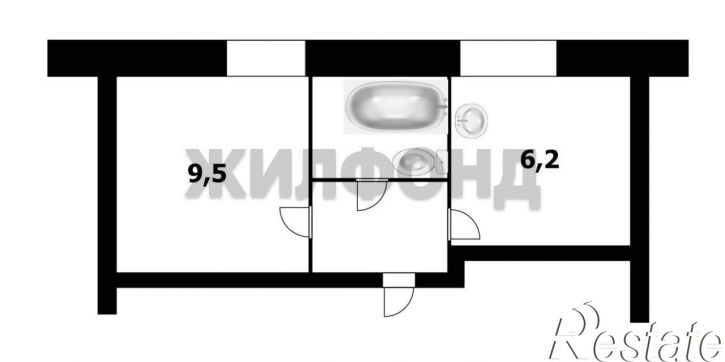 1-комн квартира Красноводская улица, д.16
