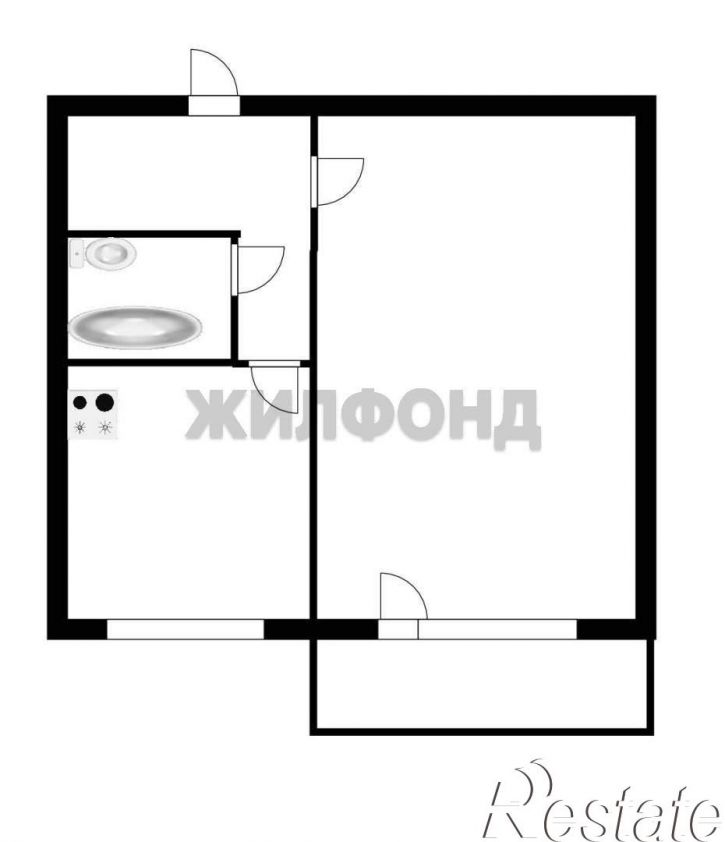 1-комн квартира Петухова улица, д.101/3