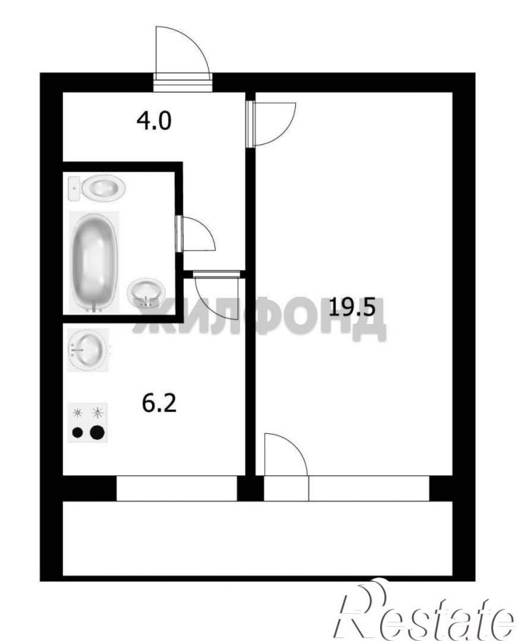 1-комн квартира Красный проспект, д.96