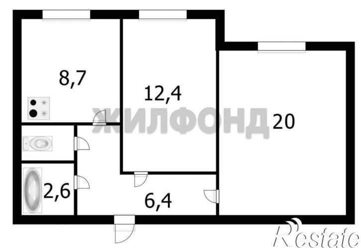 2-комн квартира Хилокская улица, д.13